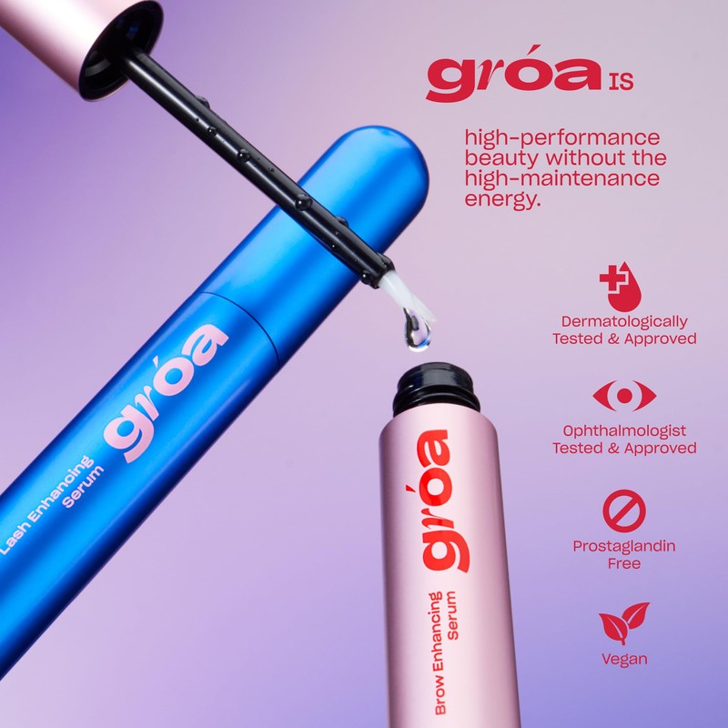GRÓA Premium Eyelash Curler - Eyelash Curler for Instant Lash