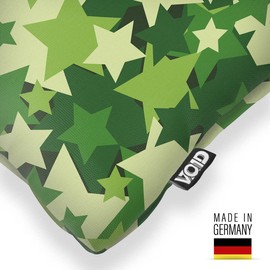 VOID Camouflage Stars Small Cushion Cover Outdoor Indoor Military Stars Pattern Cushion Size: 80 x 80 cm