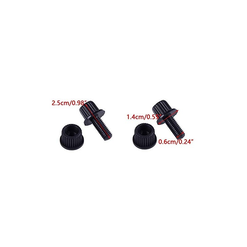 P1Tools Nylon License Plate Frame Bolts & Nuts & Screws