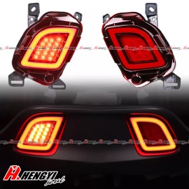dreamrefit For 2014-2018 Toyota Highlander LED Rear Bumper Tail Brake Reflector Light Lamp