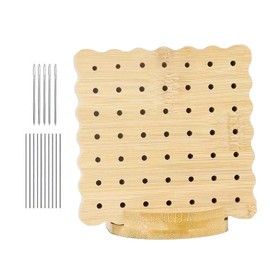 Yarn Blocking Board - Knitting Blocking Mat with 10 Pegs,Handcrafted Granny Knitting Kit for Crafting Decoration Coasters Pillows Blankets