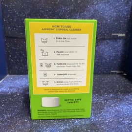 Affresh Garbage Disposal Cleaner Removes Odor-Causing Residues 3 Tablets