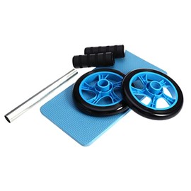 Mipcase Core Workout Wheel with Mute Ab Roller Lightweight Abdominal Trainer with Knee Pad