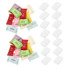 Mikinona 70pcs Portable Compressed Towel Tablets Thick Large Soft Mini Face Towels Disposable Travel Camping Individually Boxed Face Washcloths Multi-
