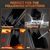 Glossy Black Side Mirror Covers Caps Compatible with 2019-2025 Dodge
