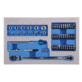 Laser 8802 Low Profile Bit & Socket Set 52pc