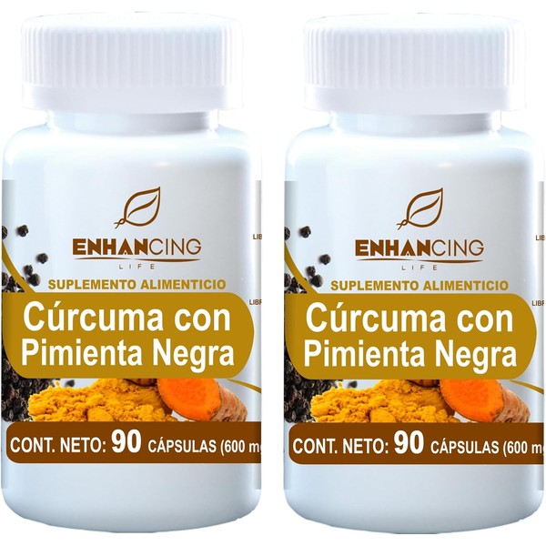 CÚRCUMA CON PIMIENTA NEGRA PARA MÁXIMA ABSORCIÓN (180 Capsulas)