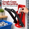 16 oz Wall-Mounted Can Crusher for Recycling – Manual Aluminum