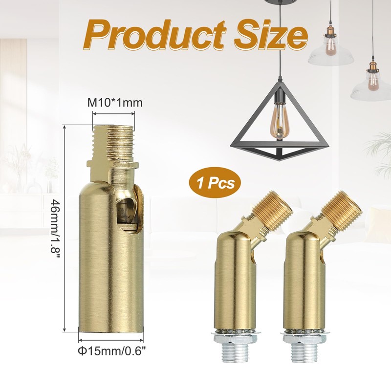 MECCANIXITY Sloped Ceiling Adapter, 180 Degree 46x15mm M10 Fine Thread