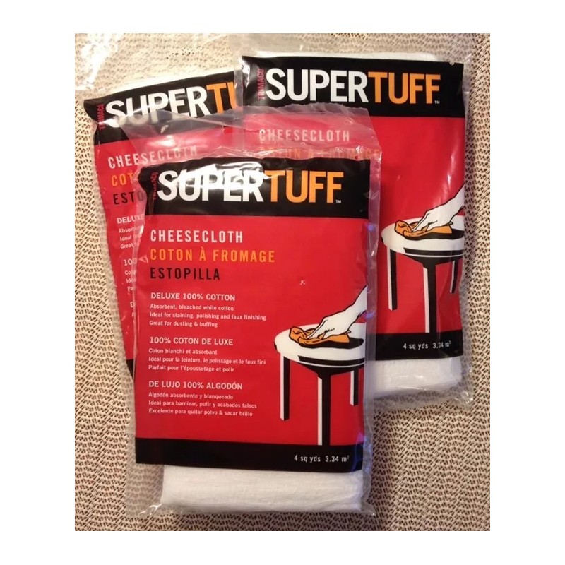 Supertuff Lot (3) Supertuff Cheesecloth 100% cotton 4 sq. yd.