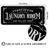 Farmhouse Laundry Room Rug 20"x47" Non Slip Floor Mat Runner