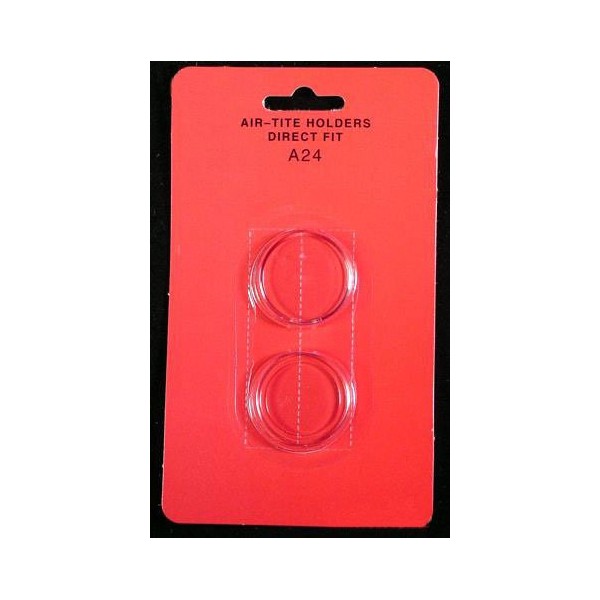 Air-Tite Coin Capsule Direct Fit "A24" Coin Holder for QUARTERS