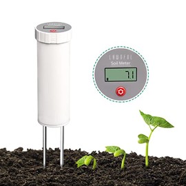 LAWNFUL Soil pH Tester Digital for Garden （White）