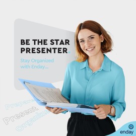 Enday 1.5 Inch Binder - 1.5 Inch 3 Ring Binder, Round Ring Pastel with Clear View Cover for Letter Size 8.5 x 11'' Paper & 2 Inside Pockets, for School Supplies, Office, & Home - 4 Pack