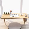 WoodShine Mid Century Modern Mini-Swing Coffee/Tea Table, Japanese Accent Floor