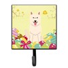 Caroline's Treasures BB6045SH4 Easter Eggs White German Shepherd Wall Hook,