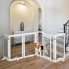 Yaheetech 32-inch Tall Dog Gate with Door Extra Wide Pet