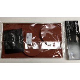 SilikoMart Tarte 3 round Molds SIZe 4" x 3/4" deep  Bakeware Italy,TRAY 12" X 7"