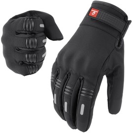 Oumurs Motorcycle Gloves for Unisex, Touchscreen Cycling Gloves for Outdoor Sports On-Road/Off-Road/Mountain Motorcycle Motorcross Motorbike Dirt Bike Bicycle Racing ATV UTV, Black, M