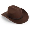 Women Men Classic Western-Cowboy-Hat - Wide Brim Western Cowboy Cowgirl