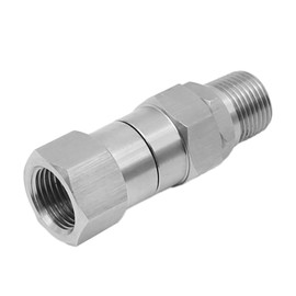 laffoonparts 3/8" NPT Thread Pressure Washer, Pressure Washer Swivel, Stainless Steel Swivel Joint Fittings 4500 PSI, for Home Cleaning Car Cleaning Outdoor Furniture Cleaning