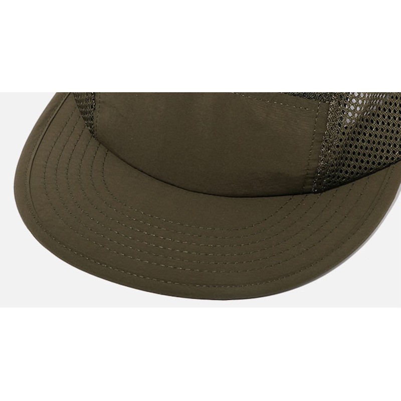 Havely Men's Flat Visor, 5 Panels, Mesh Cap, Five Hat,