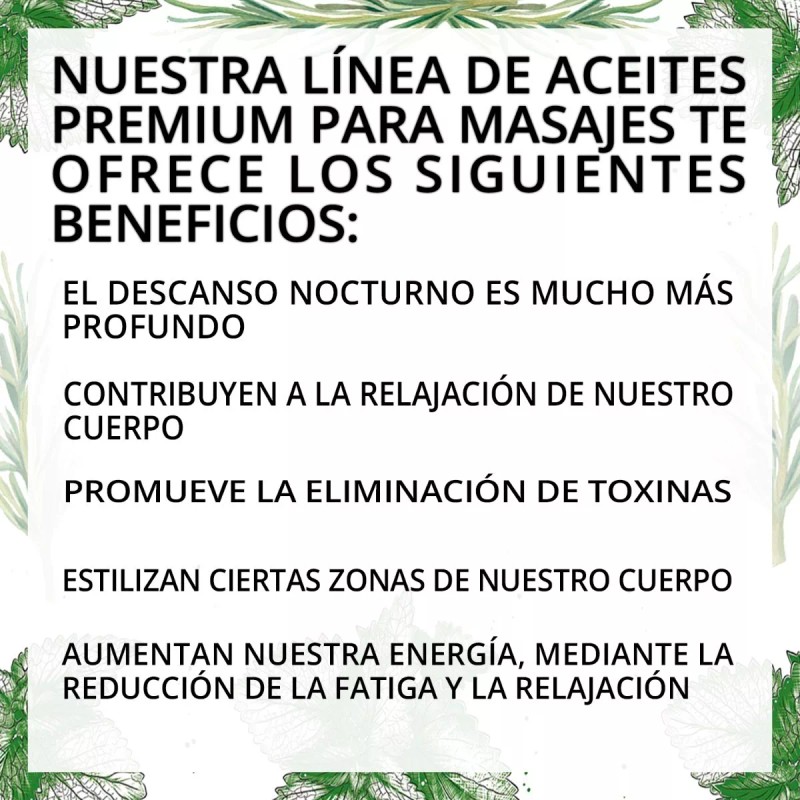 Laferv Aceite Masaje Natural Spa Menta Romero Riquisimo 4 L