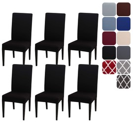 Aisprts Dining Room Chair Covers Slipcovers Set of 4 or 6, Stretch Removable Washable Dining Chair Protector Decoration Cover Seat Slipcover for Hotel,Ceremony,Banquet,Kitchen,Restaurant,Home