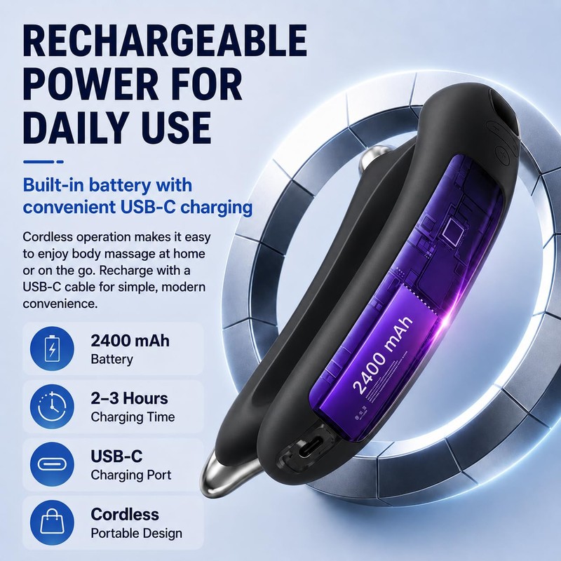 NIFFPD Electric Body Sculpt Massager, Portable Massage Tool with Soothing