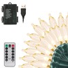 Tcamp 33ft 100LED Battery Operated Christmas Lights Outdoor Indoor, Battery