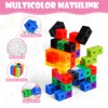 HOTUT 100 Pcs Maths Cubes with 10 Colours, Manipulatives Number
