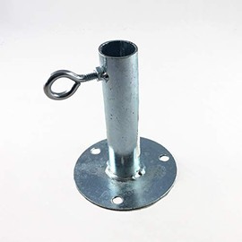 Golden Valley Tools & Tarps 1 5/8" Foot Pad Canopy Fitting/Batting Cage Ground Plate Fitting (FWFP) - Fits 1 5/8" Chain Link Fencing Line Post Pipe That has an Outer Diameter of 1 11/16"