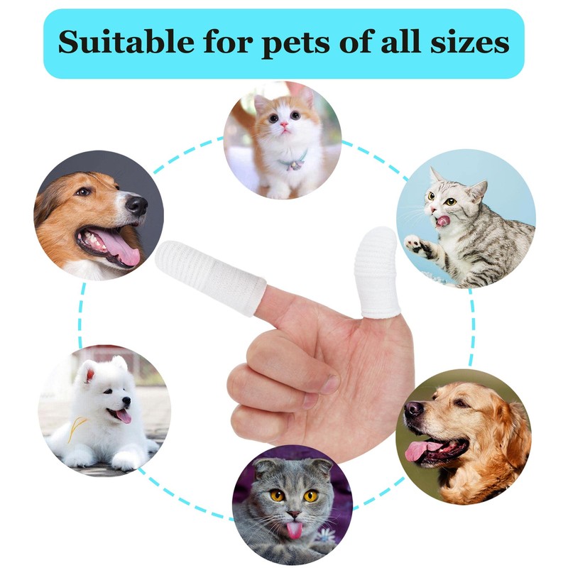 PenVinoo 30 PCS Dog Toothbrush Pet Toothbrush Finger Toothbrush cat