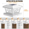 SIEDiNLAR Solar Post Lights Outdoor 6 Pack 4 Modes 40