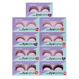 Princessia 프린시아 선구 속눈썹 (10쌍입) 12종 택1 Princessa False Eyelashes (10 pairs) Choose 1 of 12 Types