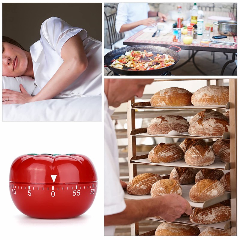 Pomodoro Kitchen Timer 60 Minute Timer for Countdown in the