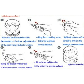 Neck Support Air Inflatable Pillow Cervical Neck Head Pain Traction Support Brace Mobility Device