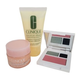 CLINIQUE LOT Dramatically Different Lotion Moisture Surge Eyeshadow Travel Size