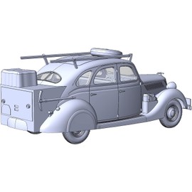 Roden RE35818 1/35 German Army Ford V8-G81A HUNKWAGEN Radio Relay Vehicle Plastic Model