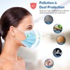 HDFK Face Mask Disposable Adults 3Ply Non-Woven with Nose Clip