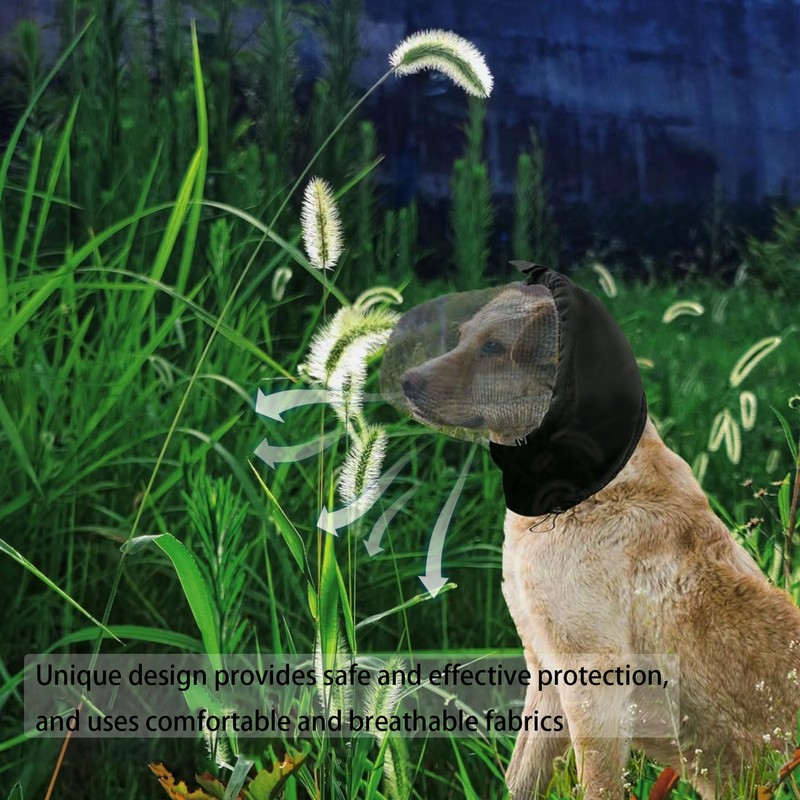 Field Guard for Dogs Outdoor Hiking Camping Foxtail Mask for