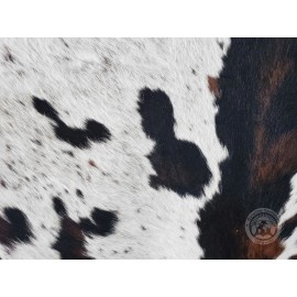 Luxury Cowhides Tricolor Genuine Hair on Cowhide - Size 6 x 7-8'