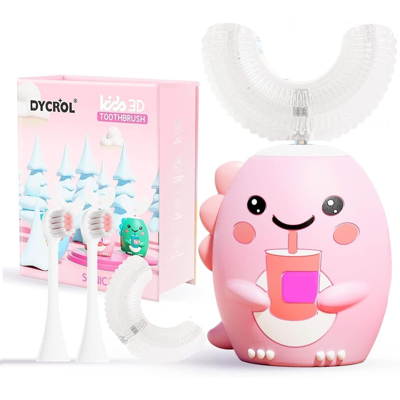 Cepillo de dientes eléctrico en forma de U para niños