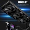 upHere U2K Case Fan 120mm Black PWM Silent Computer Cooling