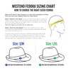 WESTEND Fedora Hats for Men - Summer Straw Hat, Stylish