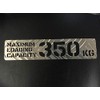 Maximum Load Capacity Plate: 77.2 lbs (350 kg) (Aluminum Stripe)