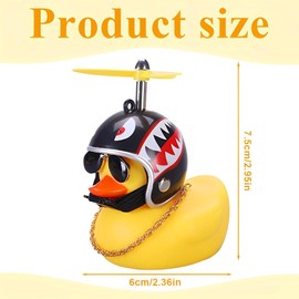 EIHI Rubber Yellow Rubber Car Ornament, Squeaky Duck, Bicycle Horn, Children's Bicycle Horn, Motorcycle Gadget, Rubber Duck, Squeaky Duck, Bicycle Bell Funny, yellow