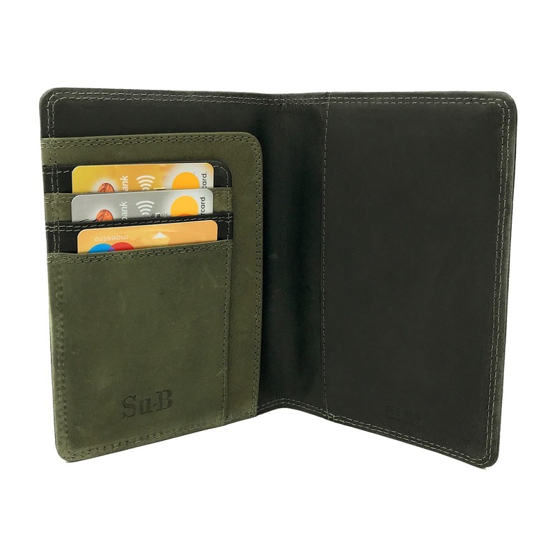 Su.B Designer Leather Passport Holder - Wallet - Passport Holder