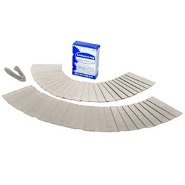 Emboss-O-Tag Double Sided Write On Metal Labels for Outdoor, Gardening, and High Durability Applications; Garden Marker; Plant Marker; Aluminum Plant Tags with 6 Inch Wires (Pack of 50)