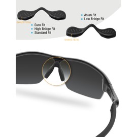 Bowyer 2 Pieces Replacement Nose Pads Compatible with Oakley Radar EV Path/Radar Path/RadarLock Path/Radar Series Sunglass-Black